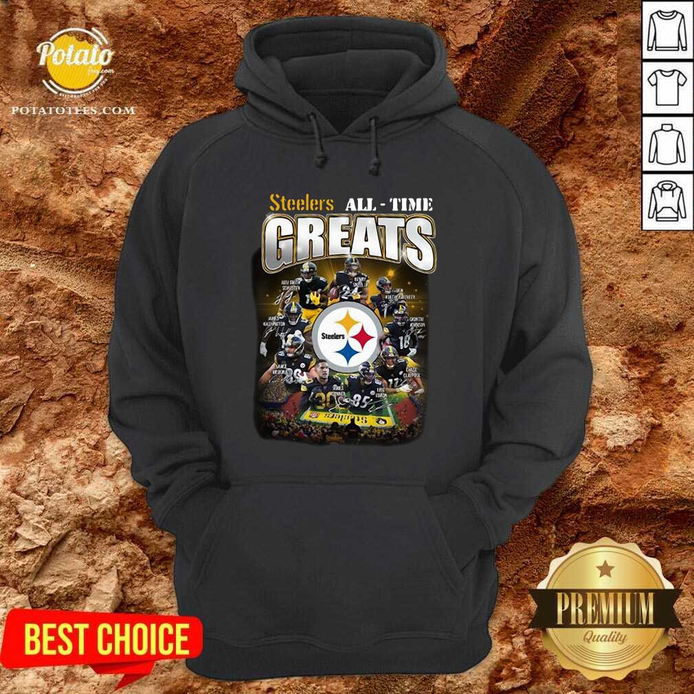Official Pittsburgh Steelers All Time Greats Signatures Shirt - Image 5