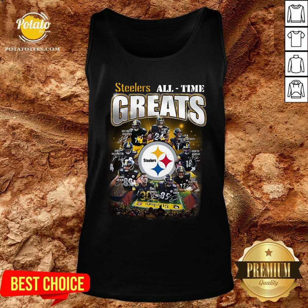 Official Pittsburgh Steelers All Time Greats Signatures Shirt - Image 3