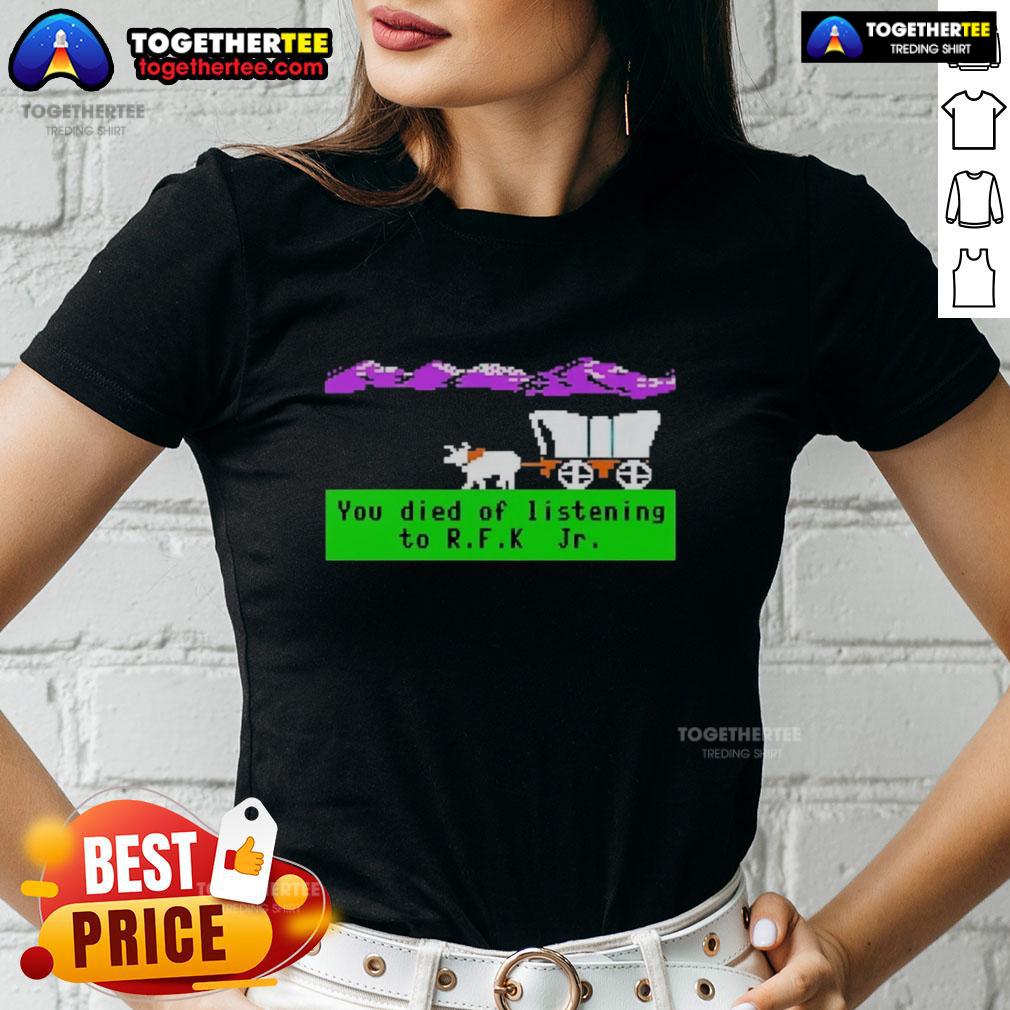 Awesome Oregon Trail You Died Of Listening To RFK  Jr Pixel T-Shirt - Image 3