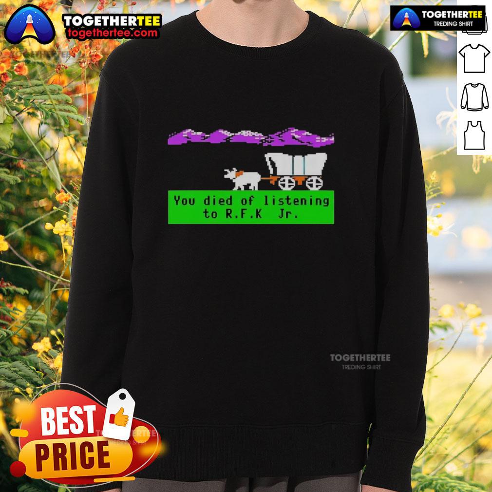 Awesome Oregon Trail You Died Of Listening To RFK  Jr Pixel T-Shirt - Image 5