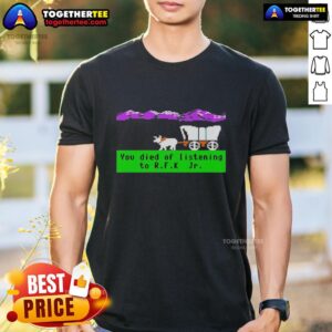 Awesome Oregon Trail You Died Of Listening To RFK  Jr Pixel T-Shirt