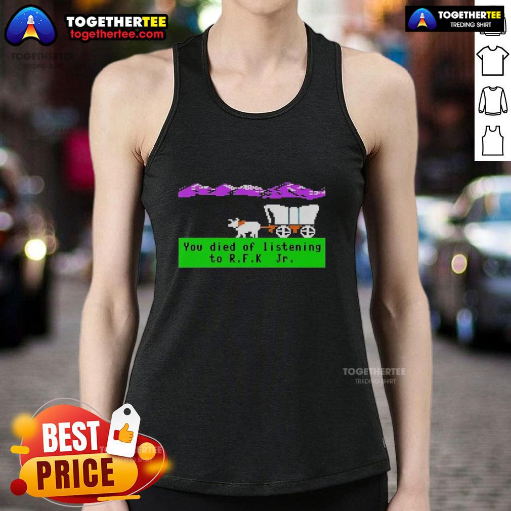 Awesome Oregon Trail You Died Of Listening To RFK  Jr Pixel T-Shirt - Image 4