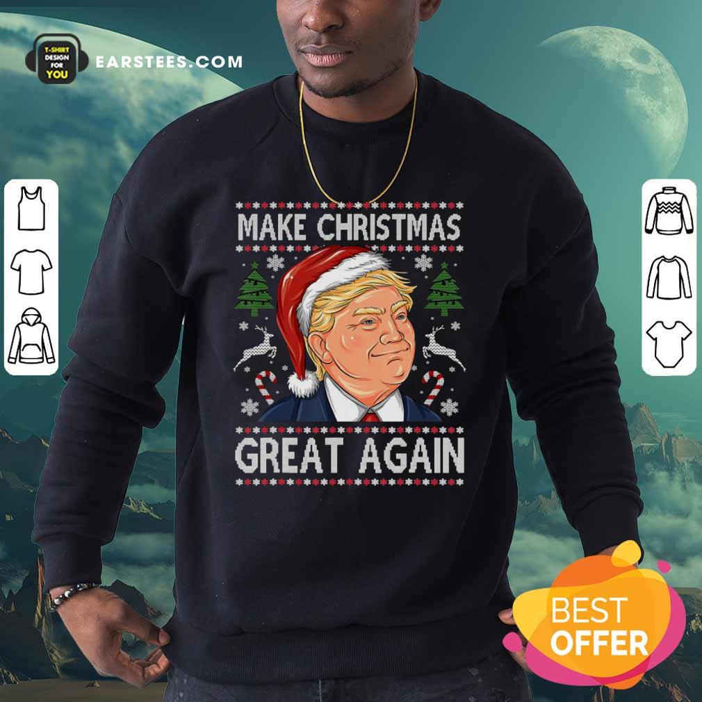 Original Trump Make Christmas Great Again Christmas Shirt - Image 5