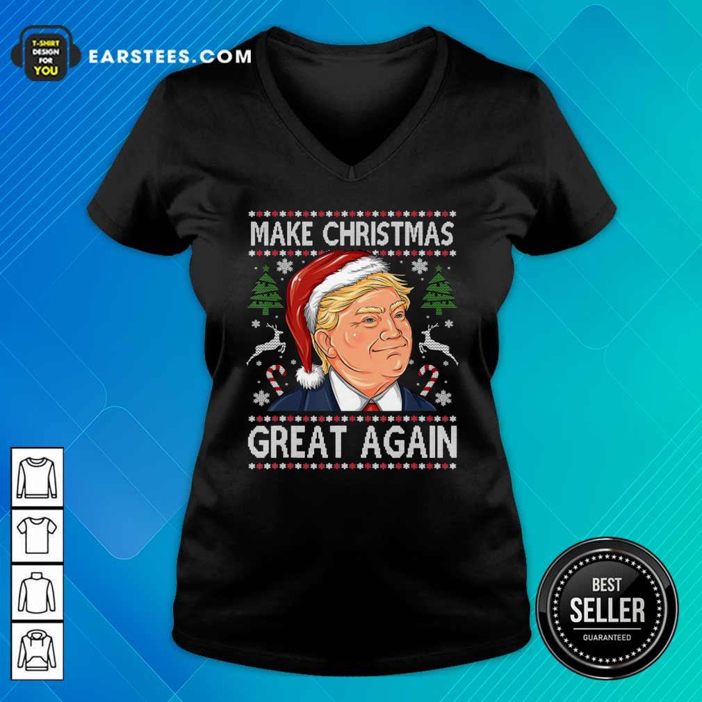Original Trump Make Christmas Great Again Christmas Shirt - Image 3