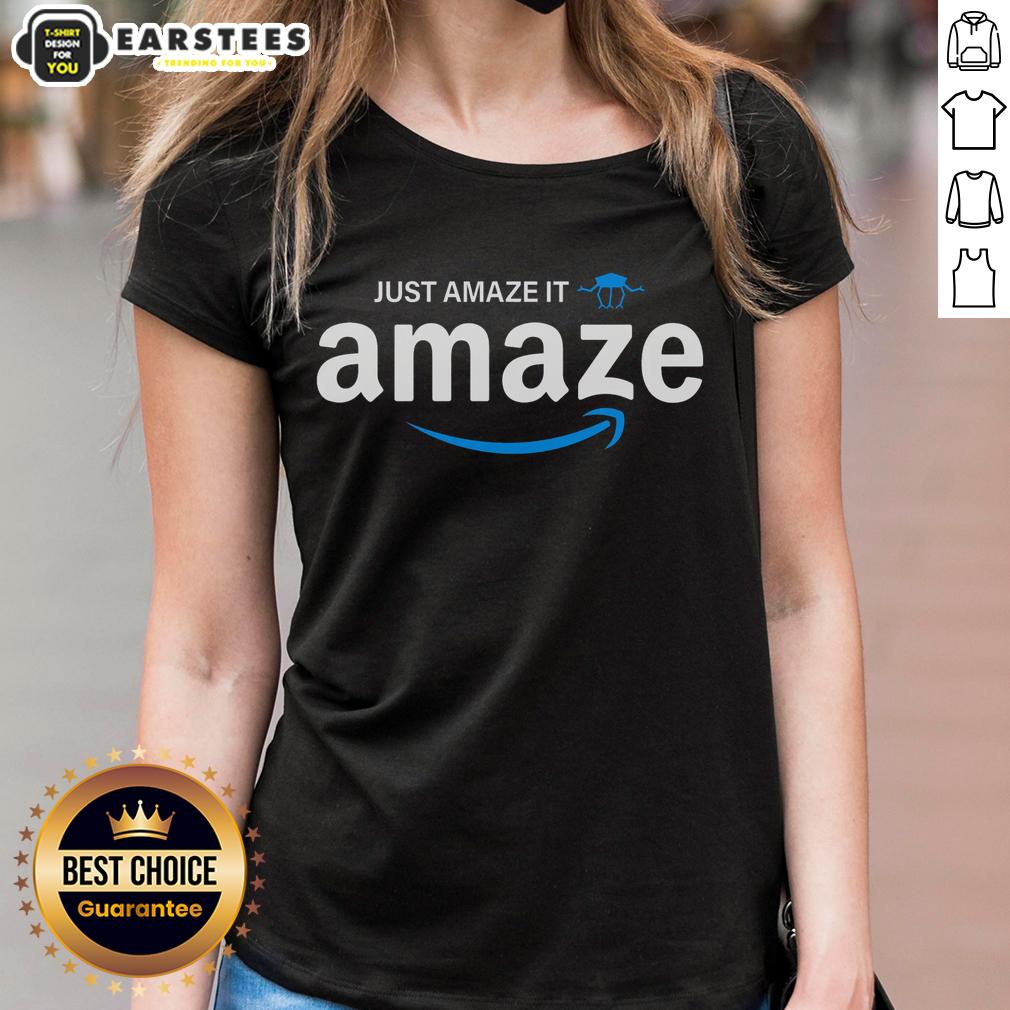 Funny Just Amaze It Amaze Amazon Logo T-Shirt - Image 3