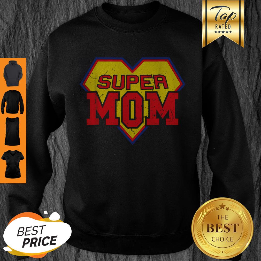 Official Super Mom Funny Superhero Mother’s Day Gift Shirt - Image 3
