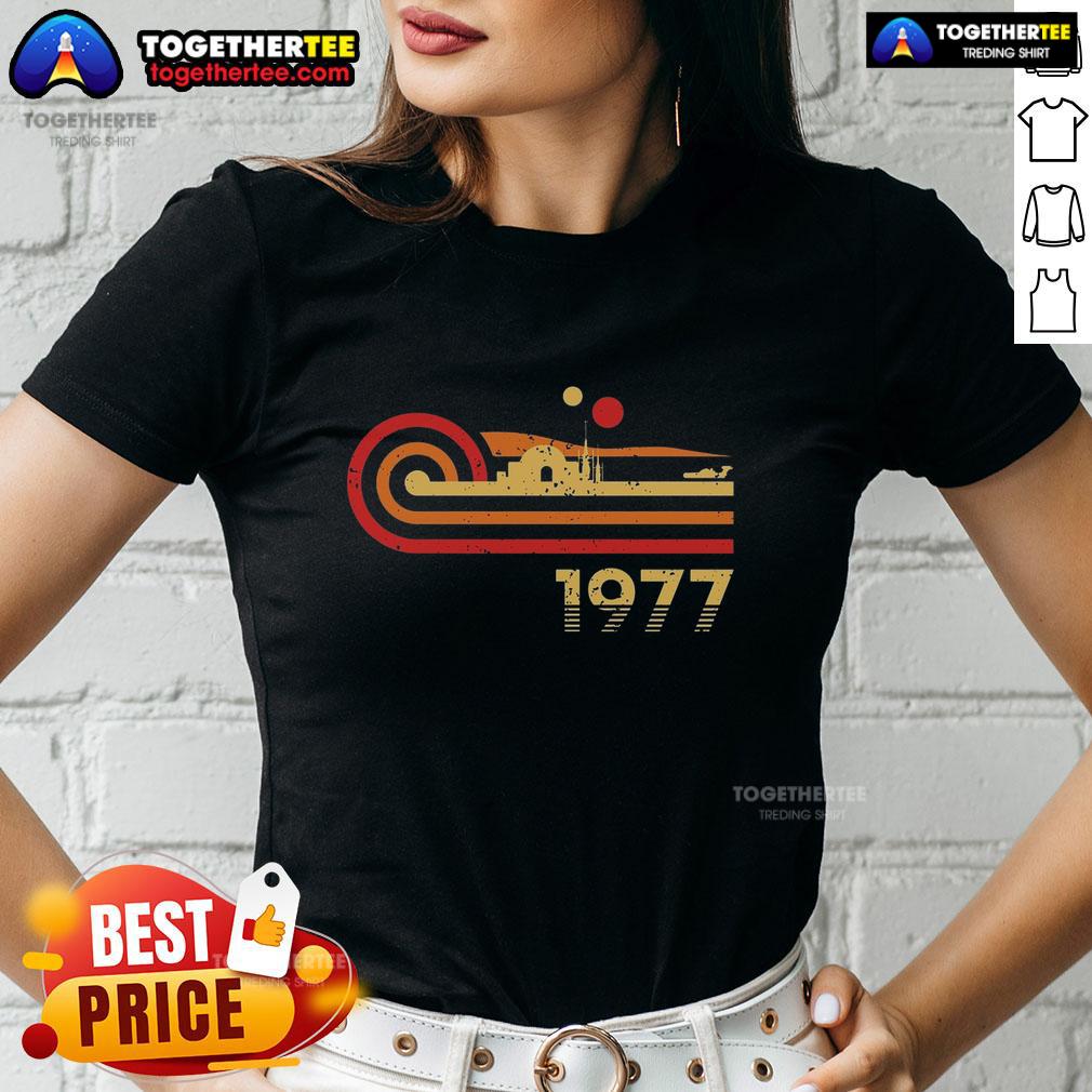 Premium Retro Vintage Desert Planet 1977 T-Shirt - Image 3