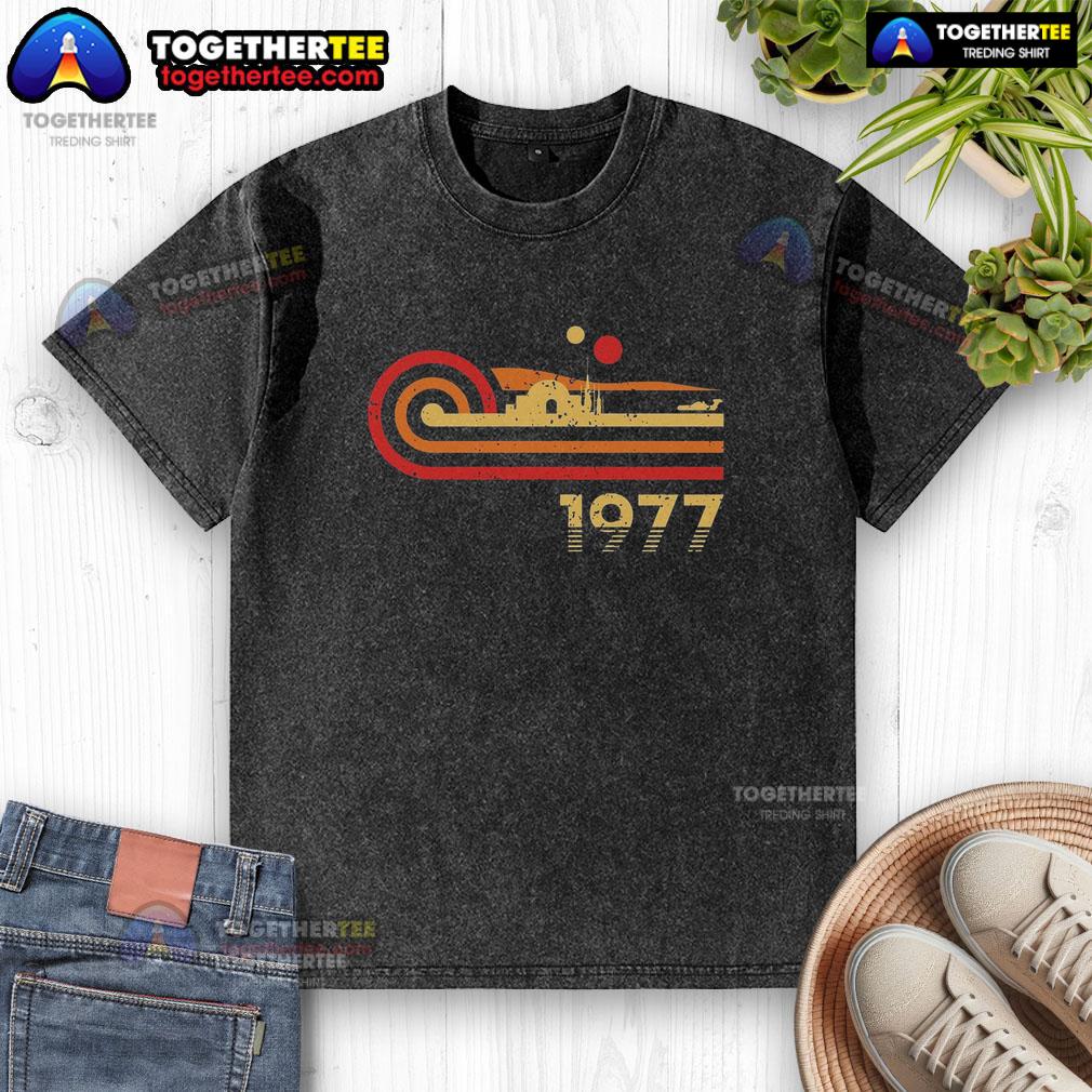 Premium Retro Vintage Desert Planet 1977 T-Shirt - Image 6