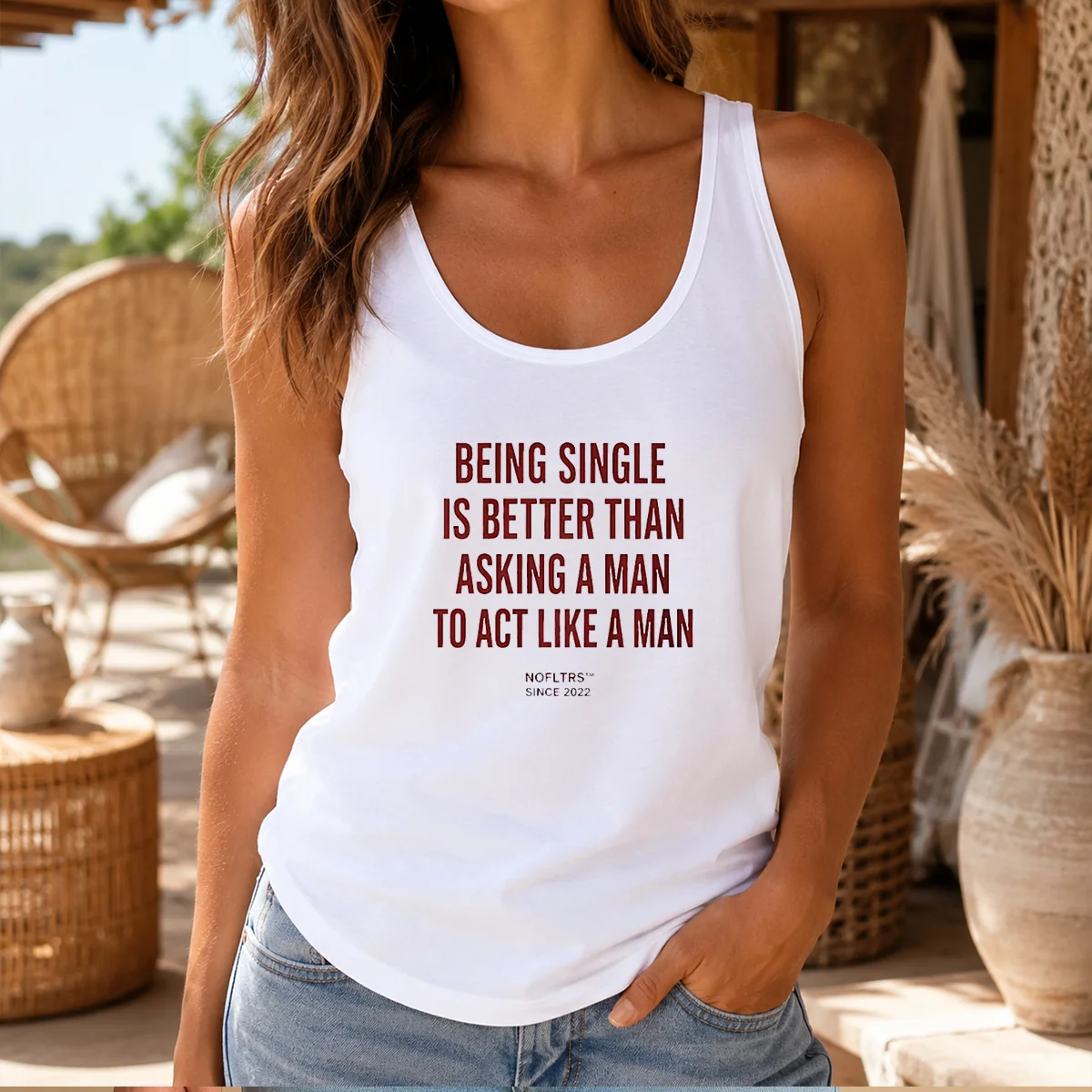 Original Being Single Is Better Than Asking A Man To Act Like A Man Shirt - Image 3