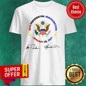Funny 59th Presidential Inauguration January 20 2021 Joe Biden Kamala Harris Signatures Shirt
