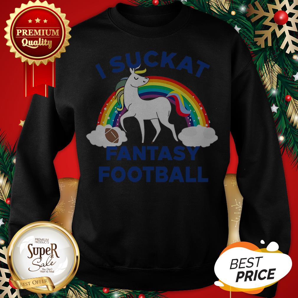 Official Unicorn I Suckat Fantasy Football Shirt - Image 4
