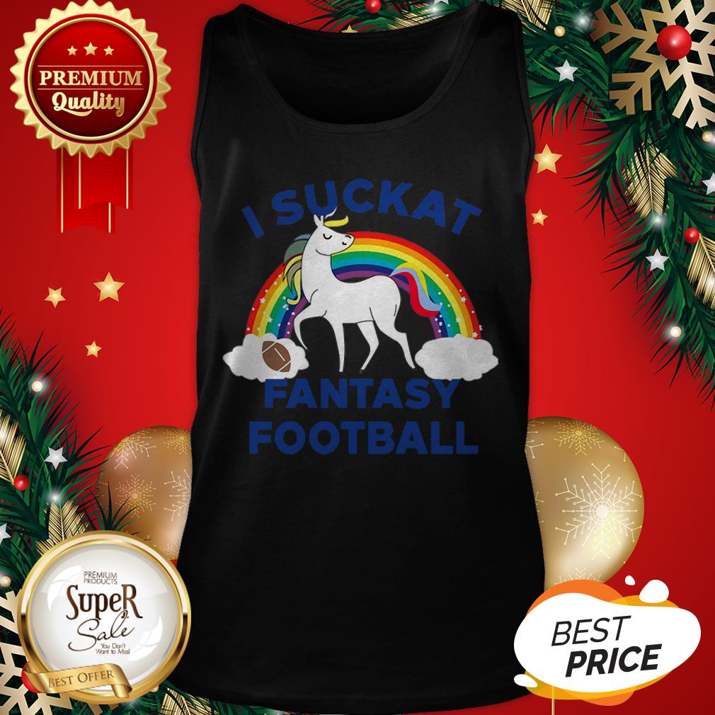 Official Unicorn I Suckat Fantasy Football Shirt - Image 3