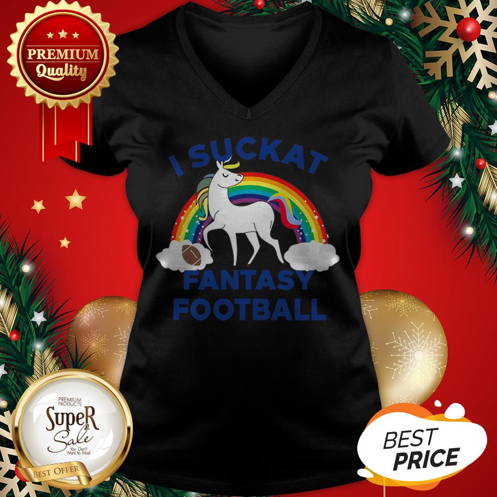 Official Unicorn I Suckat Fantasy Football Shirt - Image 2