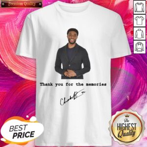 Thank You For The Memories Chadwick Boseman Black Panther Rip 1977-2020 Shirt