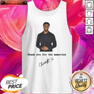 Alternative view of Thank You For The Memories Chadwick Boseman Black Panther Rip 1977-2020 Shirt
