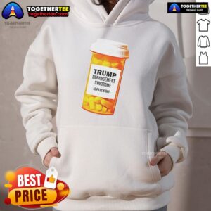 Alternative view of Official Trump Derangement Syndrome 10 Pills A Day Caricature T-Shirt
