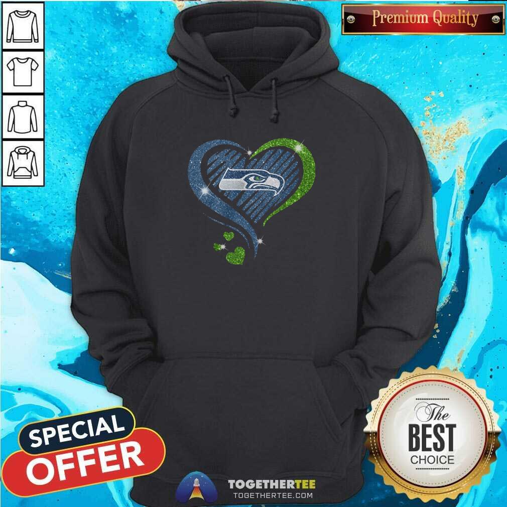 Original Seattle Seahawks Diamond Heart Shirt - Image 5