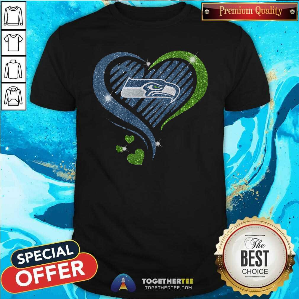 Original Seattle Seahawks Diamond Heart Shirt
