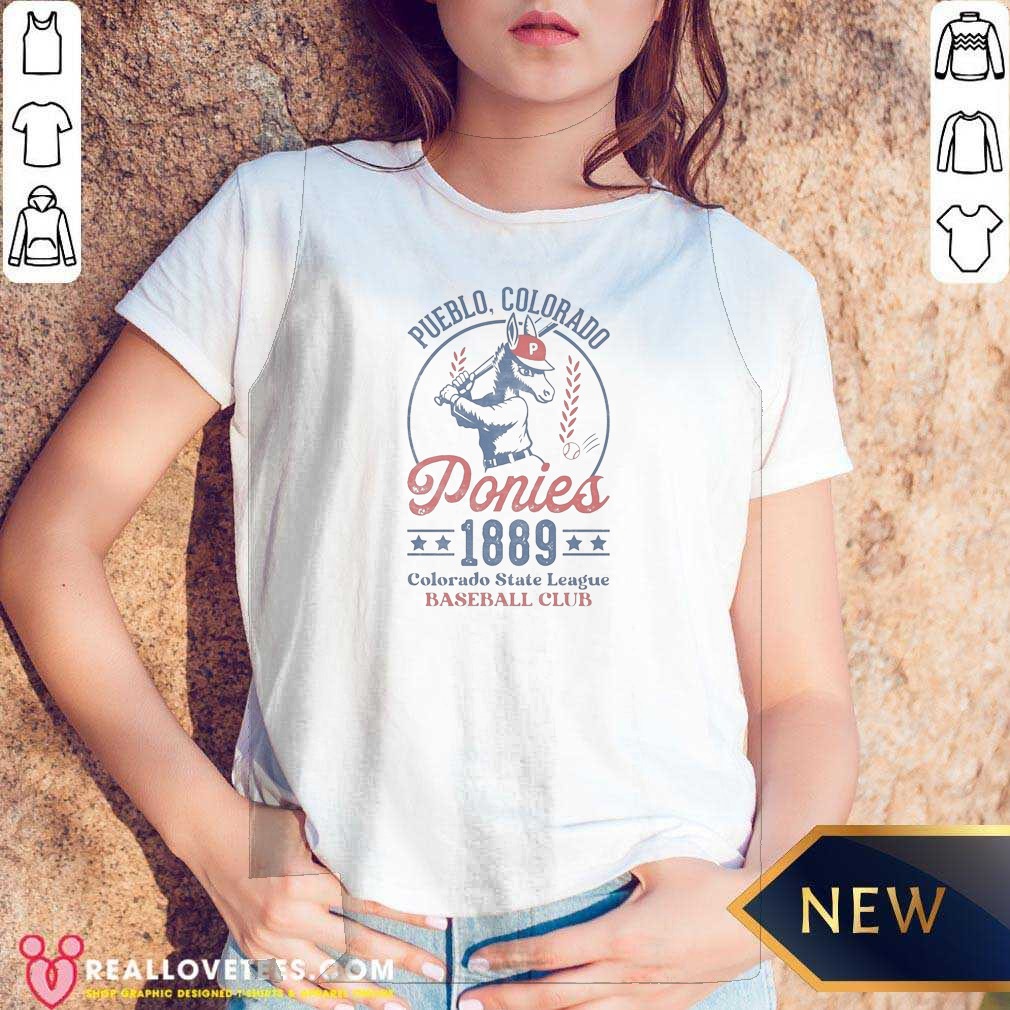 Official Pueblo Colorado Ponies 1889 Colorado State League Baseball Club Shirt - Image 5