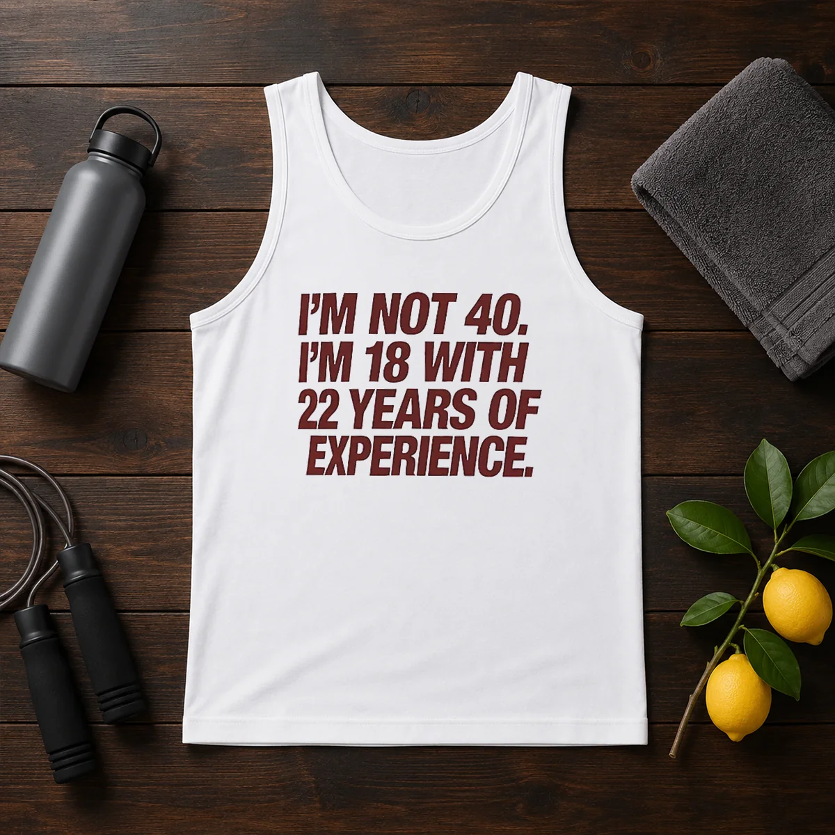 Awesome I'M Not 40 I'M 18 With 22 Years Of Experience Shirt - Image 3