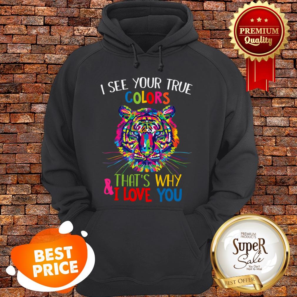 Nice Autism Awareness Tiger It’s OK To Be Different & I Love You Shirt - Image 2