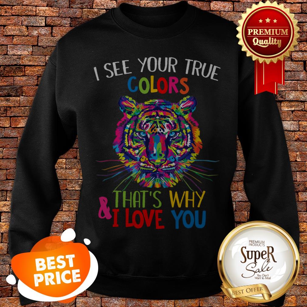 Nice Autism Awareness Tiger It’s OK To Be Different & I Love You Shirt - Image 3