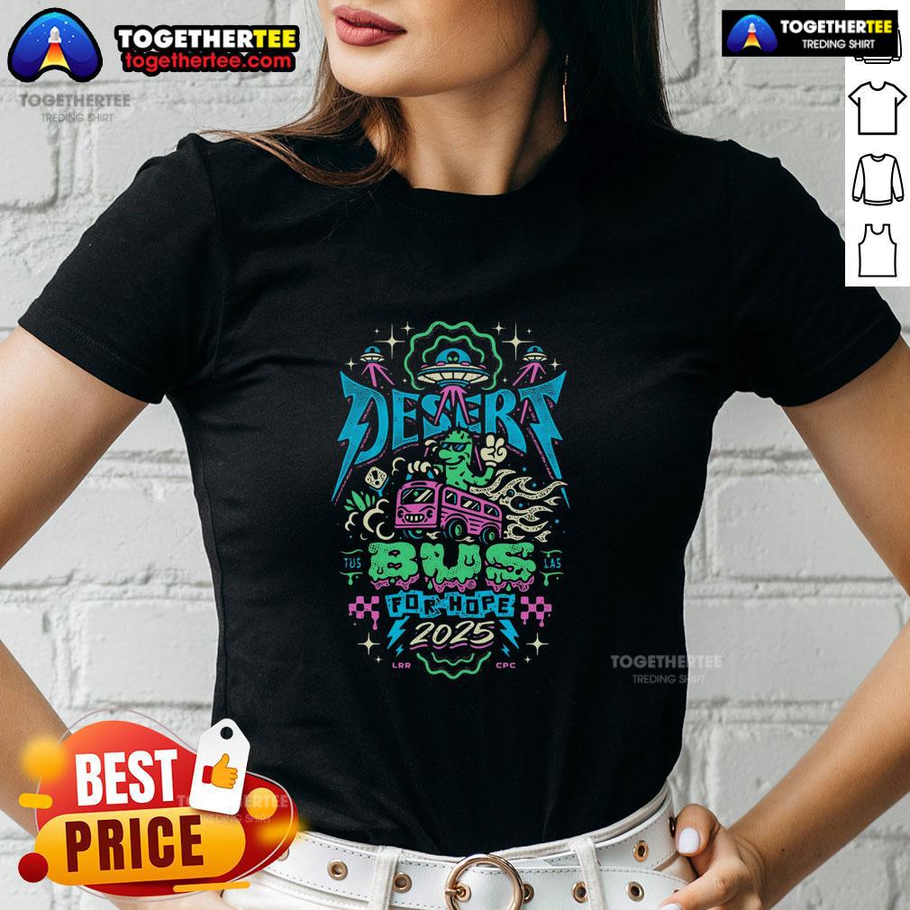 Premium Desert Bus For Hope 2025 T-Shirt - Image 3
