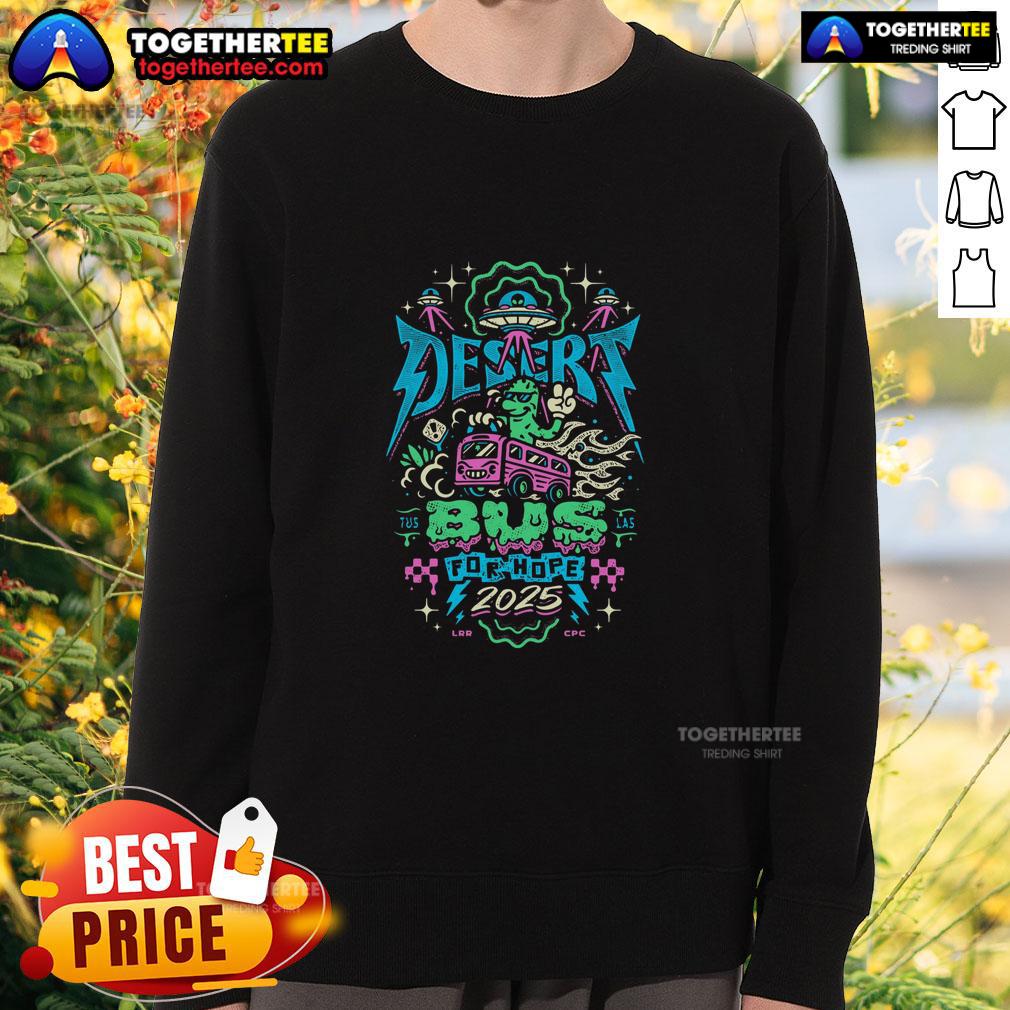 Premium Desert Bus For Hope 2025 T-Shirt - Image 5