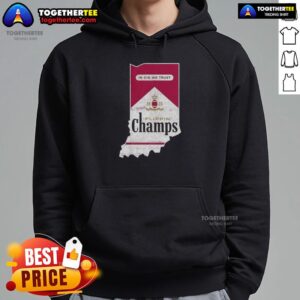 Alternative view of Premium Flippin’ Champs In Cig We Trust Indiana Hoosiers Football T-Shirt
