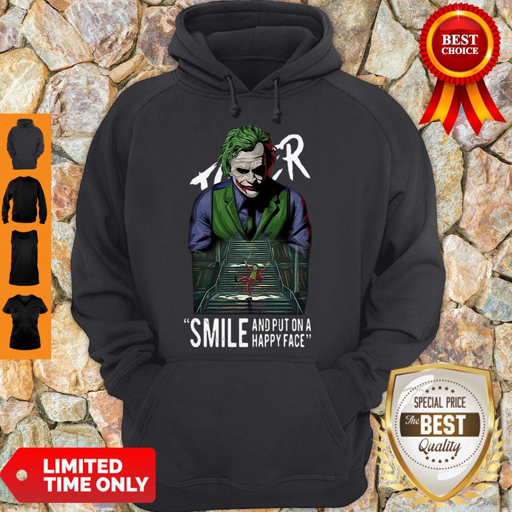 Perfect Heath Ledger Joker Smile And Put On A Happy Face Shirt - Image 2
