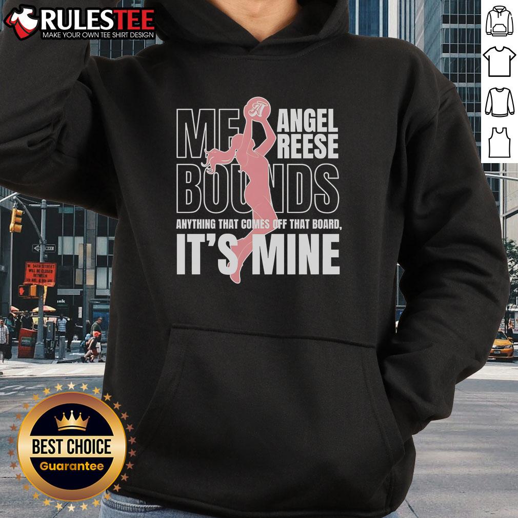 Awesome Angel Reese Mebounds Anything That Comes Off That Board It's Mine Silhouette T-Shirt - Image 2