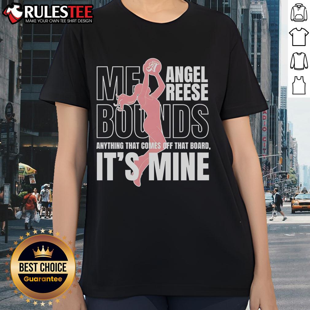 Awesome Angel Reese Mebounds Anything That Comes Off That Board It's Mine Silhouette T-Shirt - Image 3