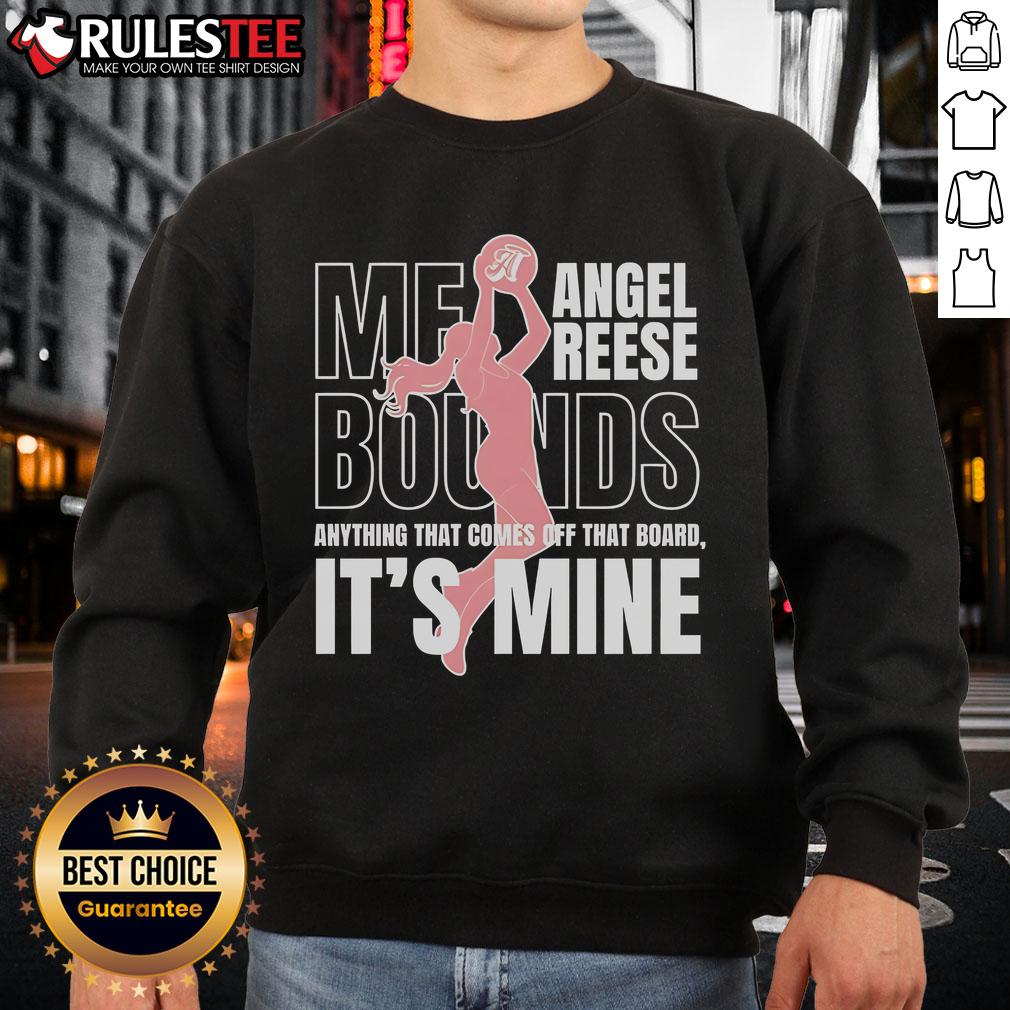 Awesome Angel Reese Mebounds Anything That Comes Off That Board It's Mine Silhouette T-Shirt - Image 5
