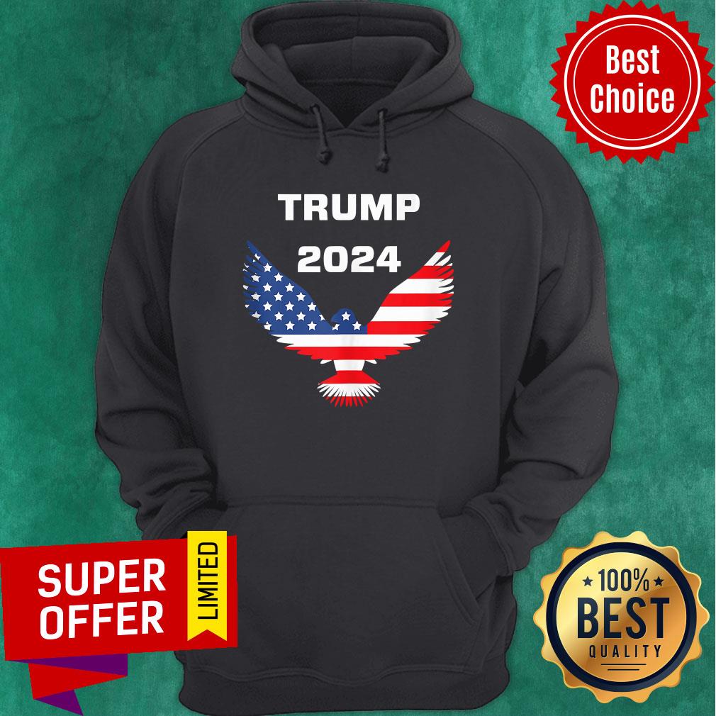 Good Donald Trump Re Election 2024 Eagle American Flag Shirt - Image 2