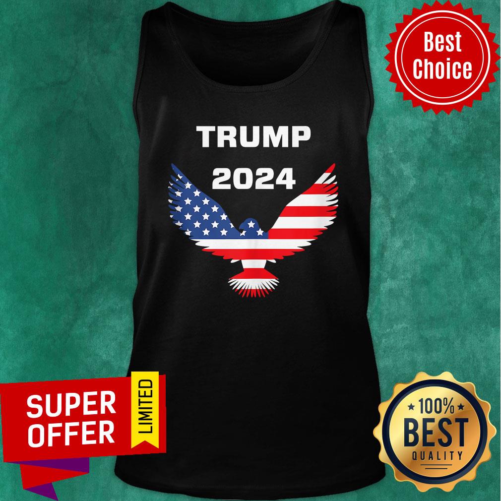 Good Donald Trump Re Election 2024 Eagle American Flag Shirt - Image 4
