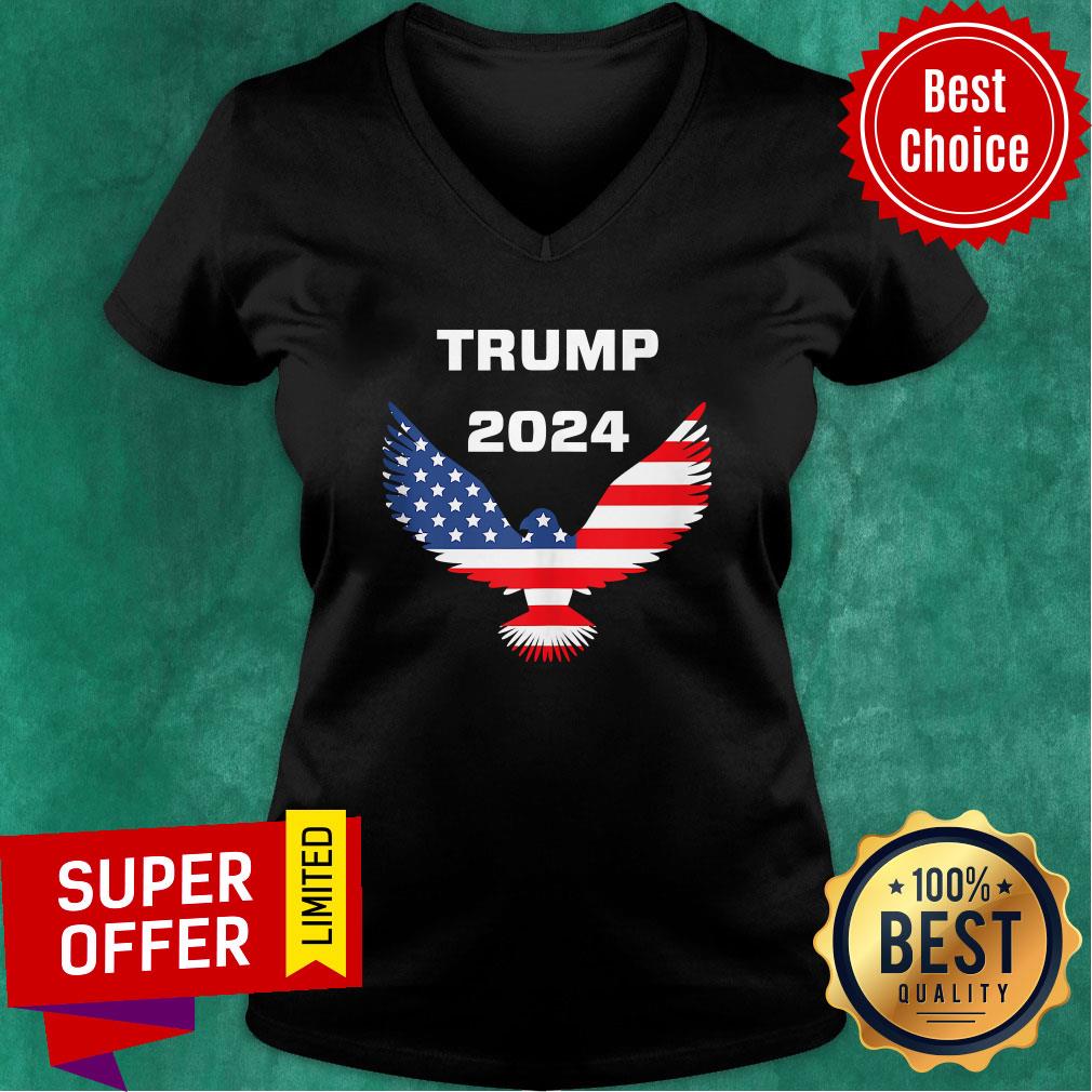 Good Donald Trump Re Election 2024 Eagle American Flag Shirt - Image 3