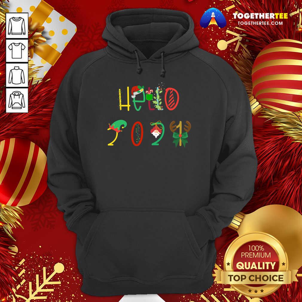 Happy Hello 2021 Funny Happy New Year T-Shirt - Image 5