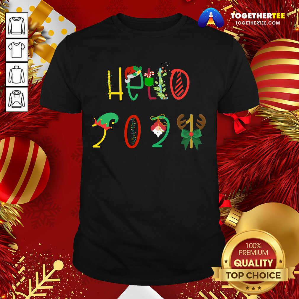 Happy Hello 2021 Funny Happy New Year T-Shirt
