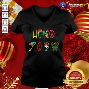 Alternative view of Happy Hello 2021 Funny Happy New Year T-Shirt