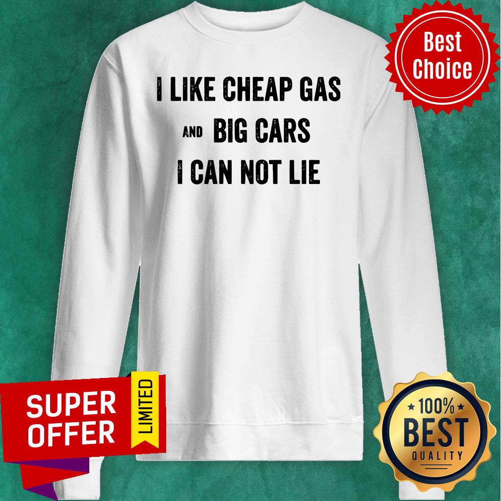 I Like Cheap Gas And Big Car I Can Not Lie Battery Shirt - Image 5