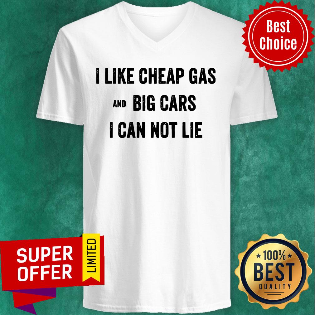 I Like Cheap Gas And Big Car I Can Not Lie Battery Shirt - Image 3