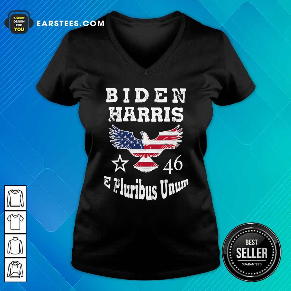 Hot Biden Harris E Pluribus Unum 2021 Inauguration Eagle American Flag Shirt - Image 3