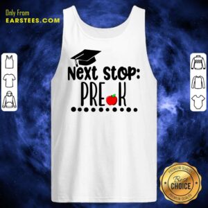 Alternative view of Next Stop Pre-k Graduation Cap Apple Shirt