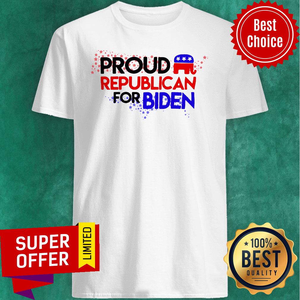 Official Proud Republican For Biden Shirt