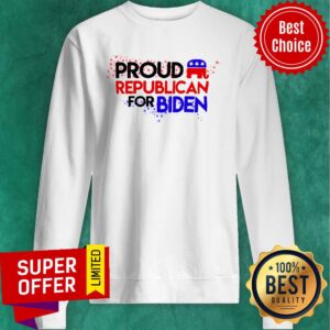 Alternative view of Official Proud Republican For Biden Shirt