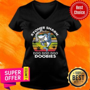 Alternative view of Stoner Shark Doo Doo Doo Doobies Shirt