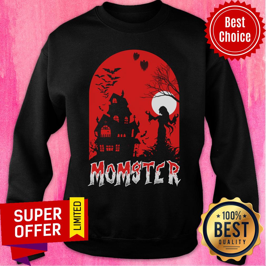 Momster Castle Bat Halloween Shirt - Image 5