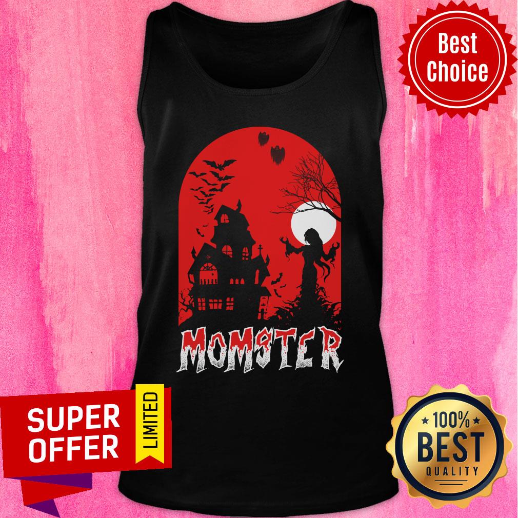 Momster Castle Bat Halloween Shirt - Image 4