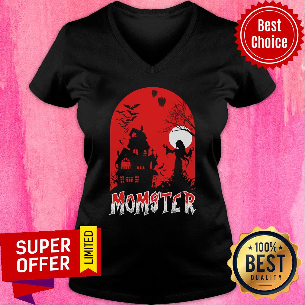 Momster Castle Bat Halloween Shirt - Image 3