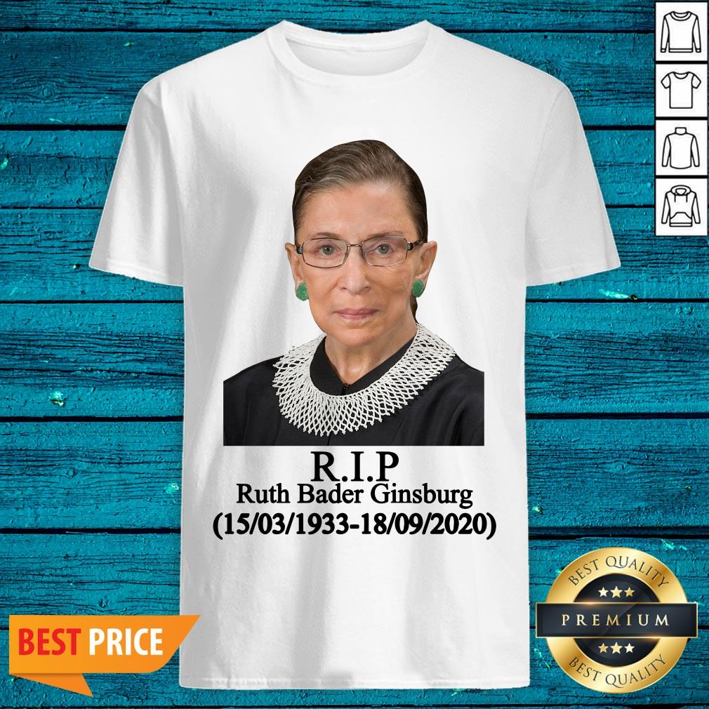 Premium Ruth Bader Ginsburg R.I.P 1933-2020 Shirt